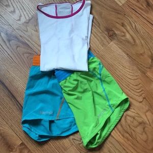 Marmot athletic shorts and T, XL collection